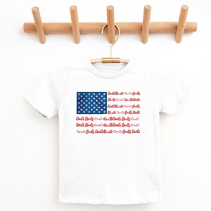 The Juniper Shop American Bow Flag Coquette Youth Short Sleeve Tee - 1 of 4