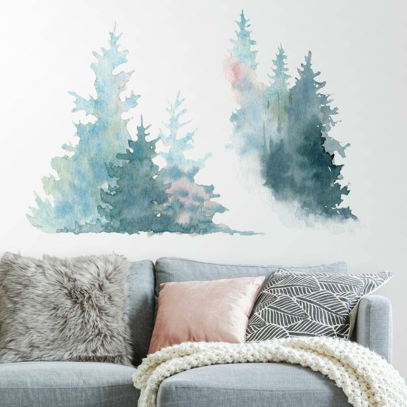 Pine Tree Peel and Stick Giant Wall Decal - RoomMates, 6 of 8