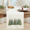 Saro Lifestyle Christmas Trees Table Runner, 16"x72", Multi - 3 of 3