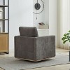 CAVINAS 360-Degree Modern Swivel Accent Chair, 30.7" Square Upholstered Lounge Chair with Chenille Fabric and Thick Cushion - 4 of 4