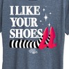Women's - Wizard of Oz - I Like Your Shoes Ruby Slippers Short Sleeve Graphic T-Shirt - 2 of 4