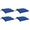 vidaXL Chair Cushions 4 pcs Blue 15.7"x15.7"x2.8" Oxford Fabric - 3 of 4