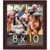 PosterPalooza | Photo Size Linear Brown Picture Frame - UV Acrylic, Foam Board Backing, Hanging Hardware - 2 of 4