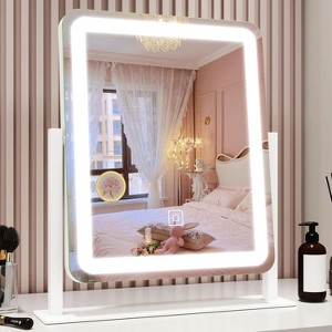 LED Makeup Mirror, Lighted Makeup Mirror with Lights, Smart Touch Control Dimmable 3 Modes Light - 1 of 4