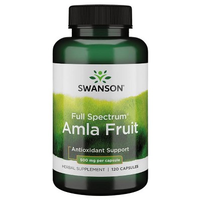 Swanson Full Spectrum Amla Fruit (Indian Gooseberry) 500 mg 120 Capsules