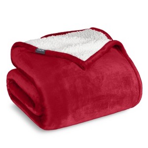 Faux Shearling Fleece Blanket by Bare Home - 1 of 4