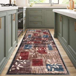 COZONY Pearl Velvet Washable Carpet, Non-Slip Folding Rug with TPR Backing for Bedroom Living Room Kitchen - 1 of 4