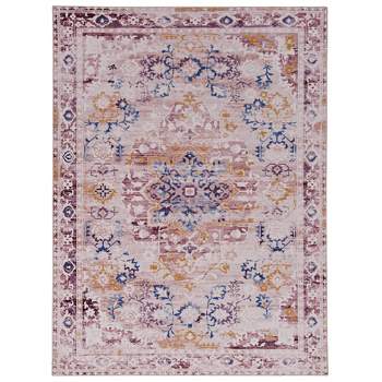 3'x5' Washable Micah Rug Ivory/Gold - Linon