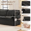 Chenille Pull Out Convertible Sleeper Sofa with Storage Pockets,USB & Type-C Charging Ports for Living Room,Apartment,Bedroom-Baofuwish - 3 of 4