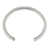 Black Bow Jewelry 8mm Stainless Steel Polished Domed Cuff Bracelet, 7 Inch - 2 of 4