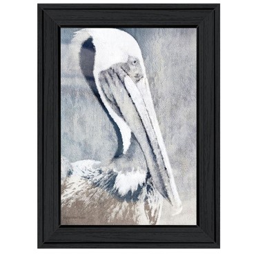 HomeRoots PELICAN Black Framed Print Wall Art