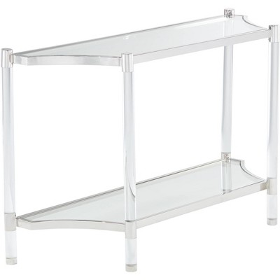 55 Downing Street Erica 48" Wide Clear Acrylic Console Table