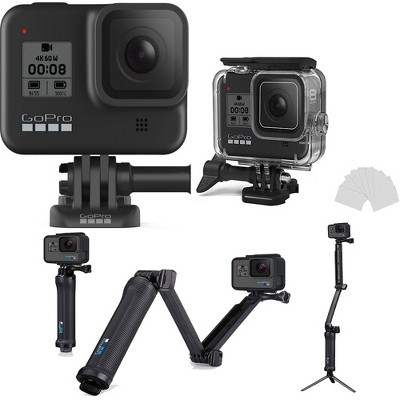 NJA HERO8 Black w/ GoPro 3-Way Grip, Arm, Tripod & Housing Case Diving Protective Housing Shell