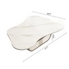 41.7" Modern Oval Coffee Table with Drawer and Open Shelf, White Faux Marble Top and Stainless Steel Base for Living Room-3irtyhousy - 4 of 4