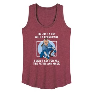 Women's - Avatar: The Last Airbender - Boomerang Guy Graphic Racerback Tank - 1 of 4