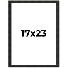 PosterPalooza | 17x23 Thin Barnwood Picture Frame, UV Acrylic, 2 Finishes - Grey and Black - 2 of 4