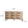 NicBex Drawers Dresser for Bedroom,MDF Dresser with Large Storage Space,Dressers for Kids Room,Living Room,Entry and Hallway,Natural - 3 of 4