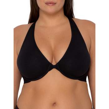 Smart & Sexy Sheer Mesh Demi Underwire Bra Black Hue W/ Ballet Fever  (smooth Lace) 32c : Target
