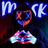 Joyfy Halloween 3 Modes Glow-in-the-Dark Mask & Gloves for Adults & Kids Cosplay Costume (Red & Blue), LED Light-Up Trick-or-Treat & Party Dress-Up - 3 of 4