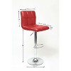 NicBex Set of 2 Bar Stools for Kitchen Island,Adjustable Faux Leather Counter Bar Stools with Metal Frame,Bar Chairs for Dining Rooms,Kitchens - 3 of 4