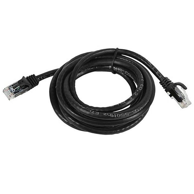 Monoprice Cat6 Ethernet Patch Cable - 7 Feet - Black | Network Internet Cord - RJ45, Stranded, 550Mhz, UTP, Pure Bare Copper Wire, 24AWG - Flexboot, 4 of 7