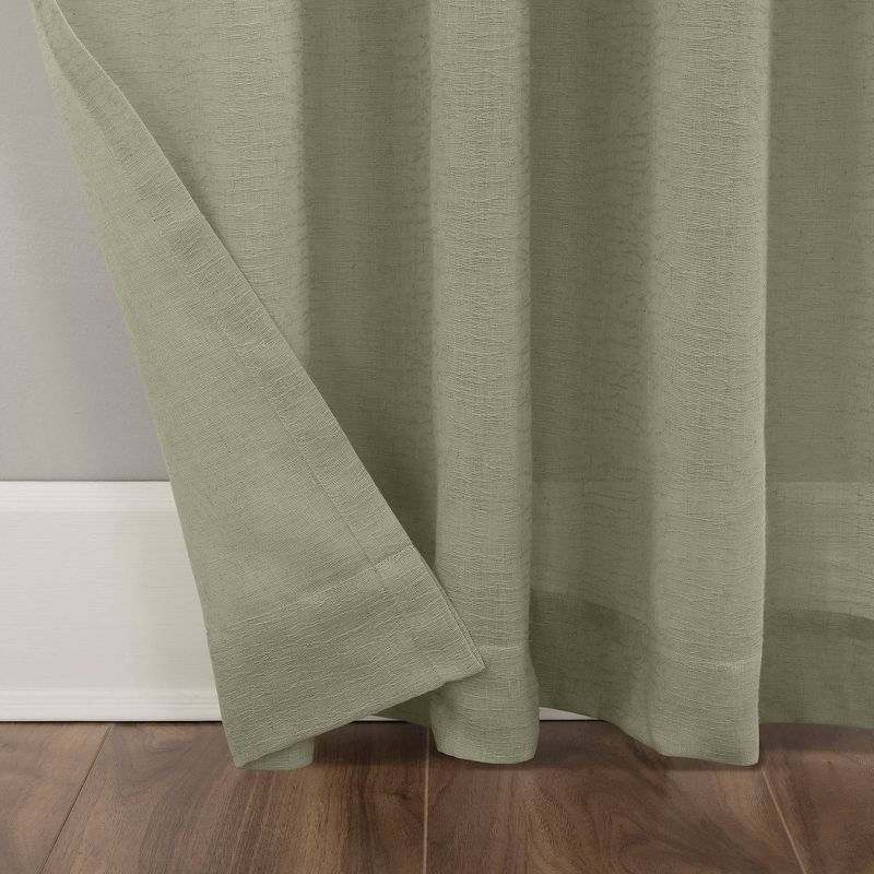 Crushed Texture Sheer Anti-Dust Curtain Panel - Clean Window , 6 of 13