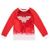 DC Comics Justice League Wonder Woman Girls Pullover Pajama Shirt and Pants Sleep Set Toddler - 2 of 4