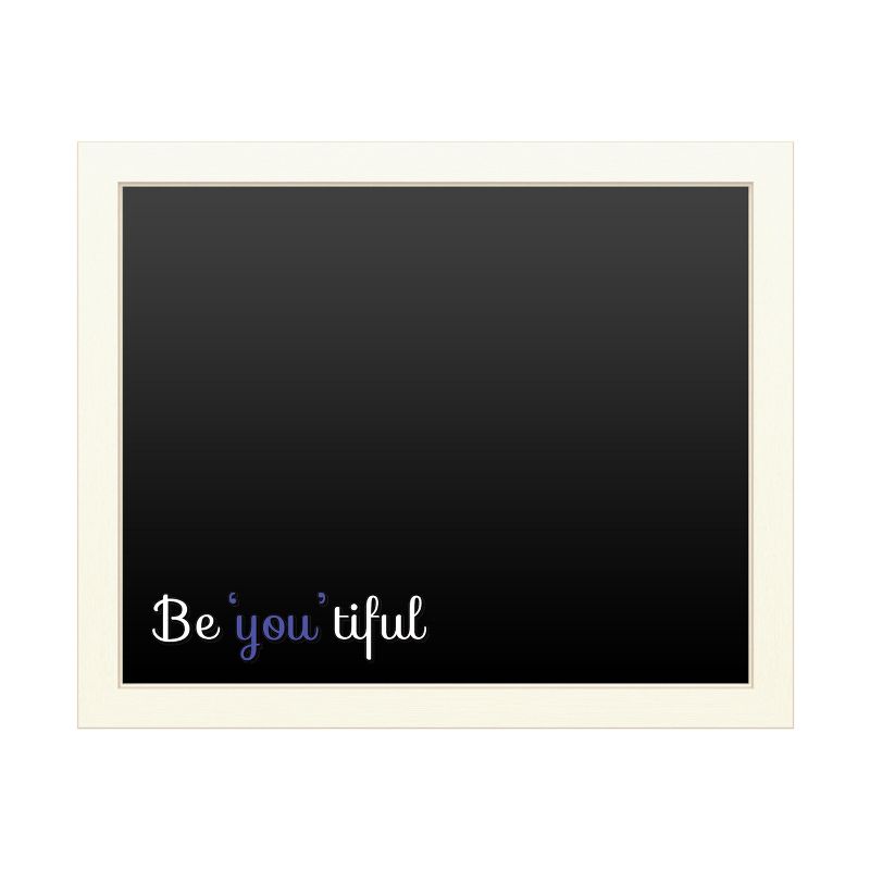 Trademark Fine Art Functional Chalkboard with Printed Artwork - ABC 'Be You Tiful' Chalk Board Wall Sign, 1 of 6