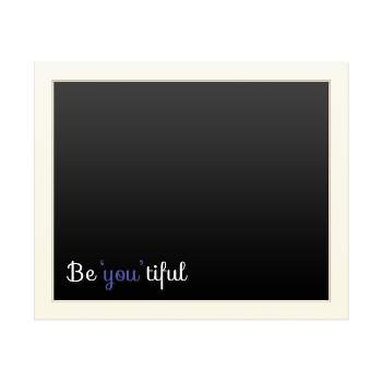 Trademark Fine Art Functional Chalkboard with Printed Artwork - ABC 'Be You Tiful' Chalk Board Wall Sign