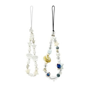 Wrapables Charms and Beads Cell Phone Wrist Strap, Keychain, Bag Charm (Set of 2) - 1 of 4