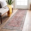 World Rug Gallery Vintage Distressed Bordered Machine Washable Area Rug - 2 of 4
