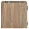 vidaXL Wall-mounted Bathroom Cabinet 18.1 in.x10 in.x15.7 in. Solid Wood Teak - 2 of 4