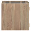 vidaXL Wall-mounted Bathroom Cabinet 18.1 in.x10 in.x15.7 in. Solid Wood Teak - image 2 of 4