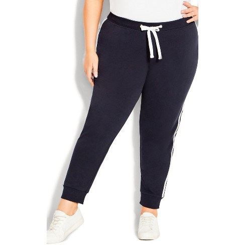 Avenue - Double Stripe Track Pant - Navy, 30 : Target