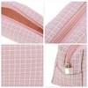 Unique Bargains 1 Pc Woven Pencil Case Braided Style Drawstring Makeup Bag for Vacation Knitting - 3 of 4