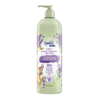 Suave Kids' Naturals Lavender 3-in-1 Shampoo Conditioner & Body Wash - 20 fl oz