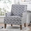 28.94"W Fabric Accent Chair with Comfortable Cushion, Bubble Nail Trim and Easy-to-Clean Birch Legs - 3 of 4