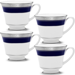 Noritake Crestwood Cobalt Platinum Set of 4 Cups - 1 of 3