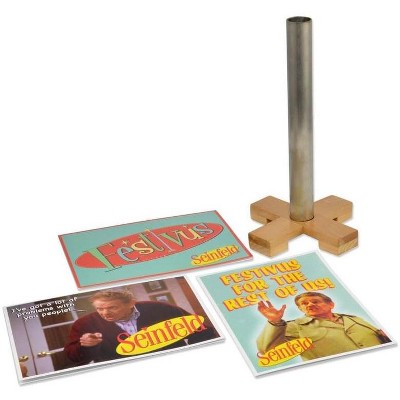 Neca Seinfeld 9" Festivus Pole And Greeting Card Set