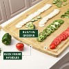 GustoWave Carbonized Bamboo Cutting Board and Serving Tray - 4 of 4