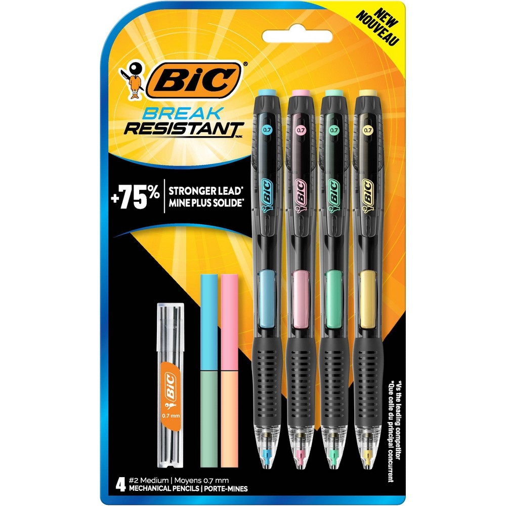Photos - Accessory BIC 4ct Break-Resistant Mechanical Pencil Velocity Premium 