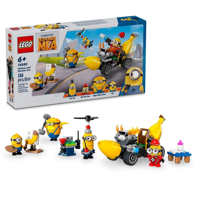 LEGO Despicable Me 4 Minions and Banana Car Toy 75580, 1 of 8