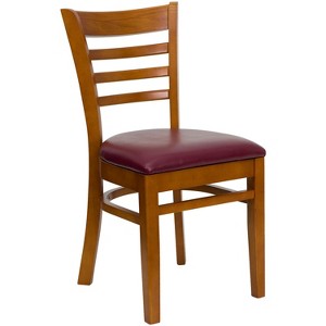 Flash Furniture Ladder Back Wooden Restaurant Chair - 1 of 4