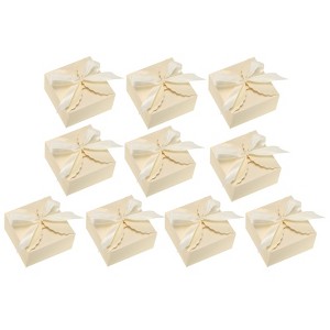 Unique Bargains Paper Elegant Design Gift Decoration Wedding Parties Gift Box 10 Pcs - 1 of 4