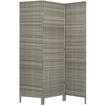 Legacy Decor Patio Outdoor Privacy Screen Room Divider Partition Resin Wicker Weather Resistant