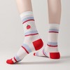 Anna-Kaci Womens Cute Cartoon Embroidered Crew Socks 3-Pair Pack Fun Patterned Cotton Knit Soft and Stretchy Casual Style - 2 of 4