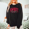 S.W.Smiley Sweet Heart Distressed - Women's Lightweight Garment Dyed Sweatshirt - 3 of 4