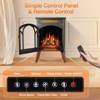 R.W.FLAME Electric Fireplaces, 1500W Infrared Electric Stove Heater, Efficient Heating, 3D Realistic Flame, Remote Control, 8H Timer,5100 BTU - 3 of 4