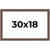PosterPalooza | 30x18 Wide Barnwood Picture Frame, UV Acrylic, 6 Finishes - Grey, Brown, White, and Black - 2 of 4
