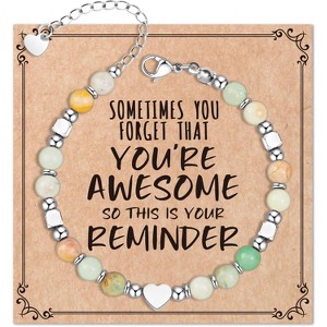 Healing Natural Stone Bracelets for Women Girls, Sometimes You Forget You're Awesome - 1 of 4